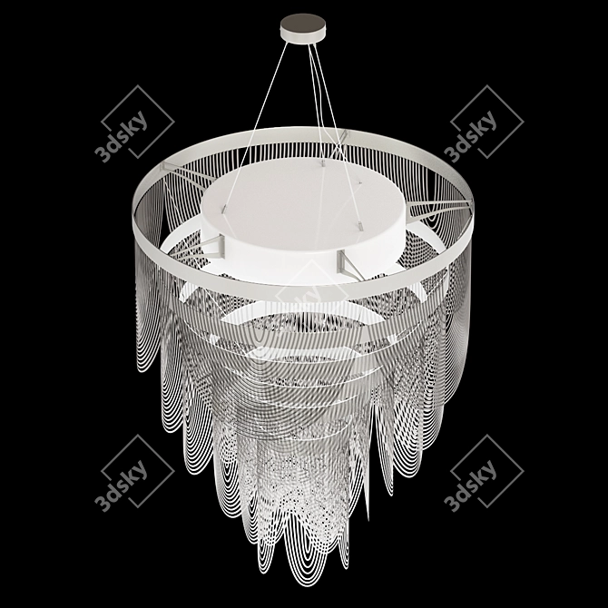 Elegant Ceremony: Hanging Lamp 3D model image 3