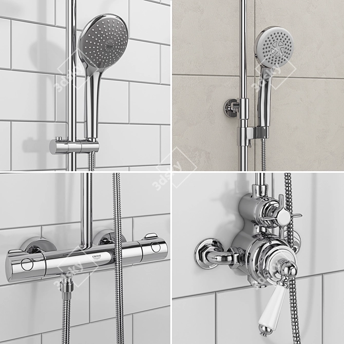 Luxury Shower Systems: Devon Devon | Ravak | GROHE 3D model image 2