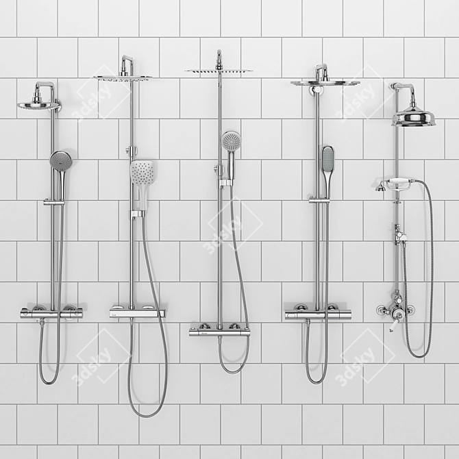 Luxury Shower Systems: Devon Devon | Ravak | GROHE 3D model image 3