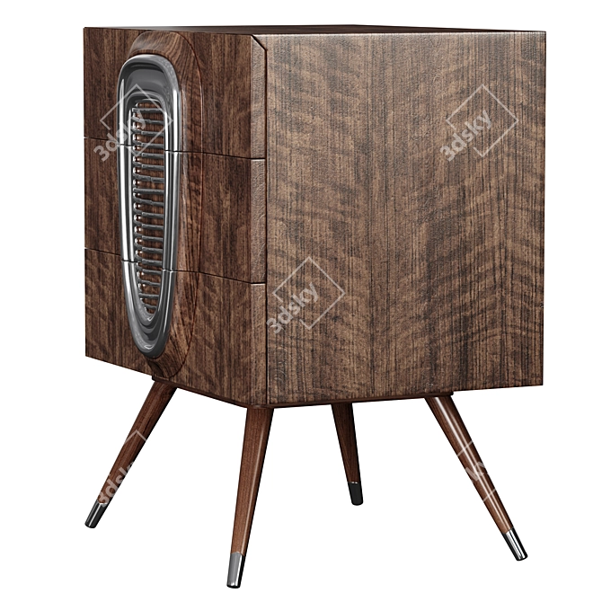 Retro Americana Chest: Jonathan Charles 50's Inspired 3D model image 4