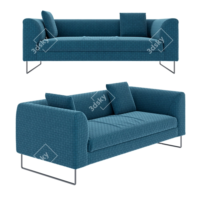 Elegant Twils Lounge Sofa 3D model image 1