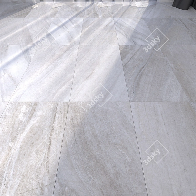 Marble Sand Floor Tiles - Evolution Collection 3D model image 1