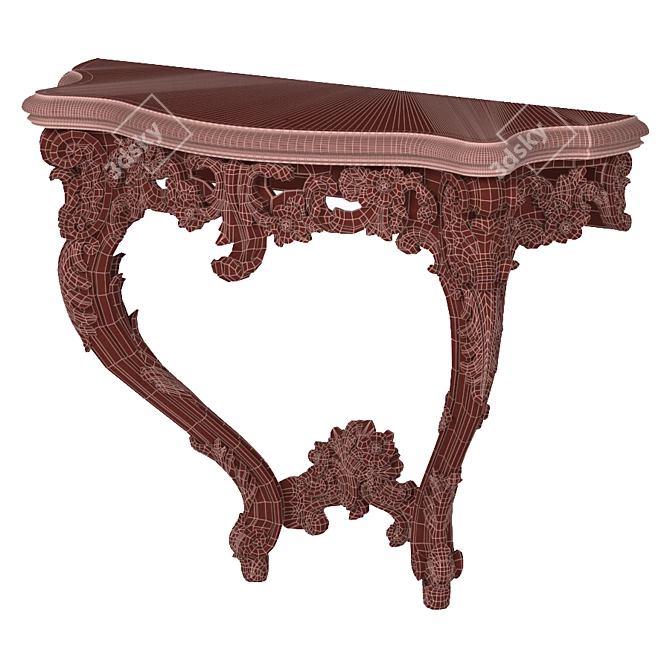 Elegant Tosconova Gaiole Console 3D model image 5