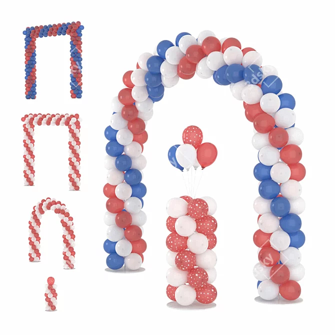 Celebrate with Balloon Arch! 3D model image 1