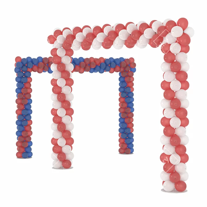 Celebrate with Balloon Arch! 3D model image 2