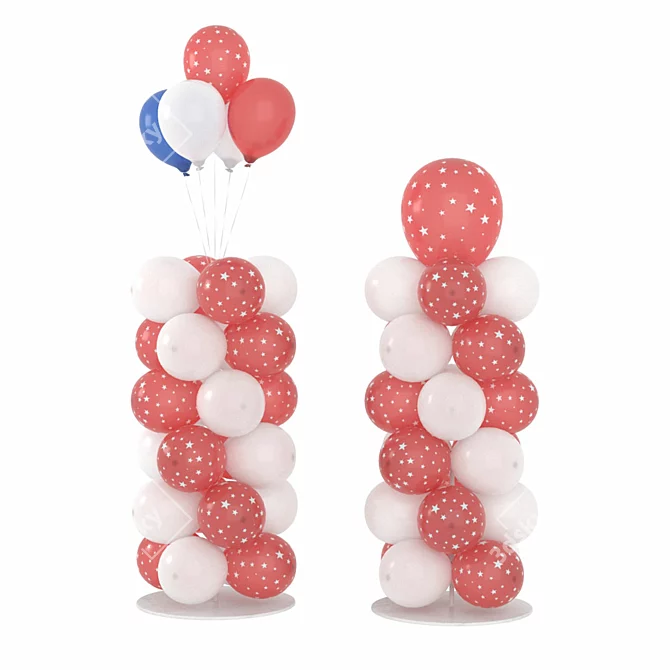 Celebrate with Balloon Arch! 3D model image 4