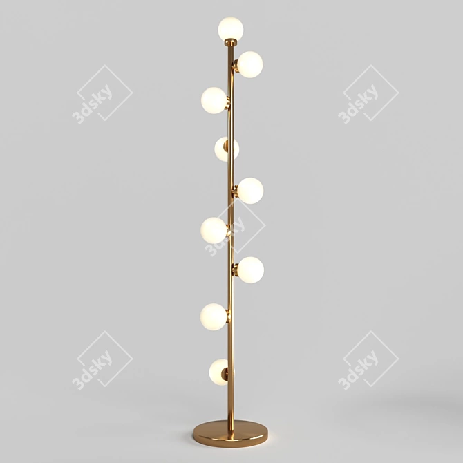 Golden Loft Bubble Stik Pendant 3D model image 1