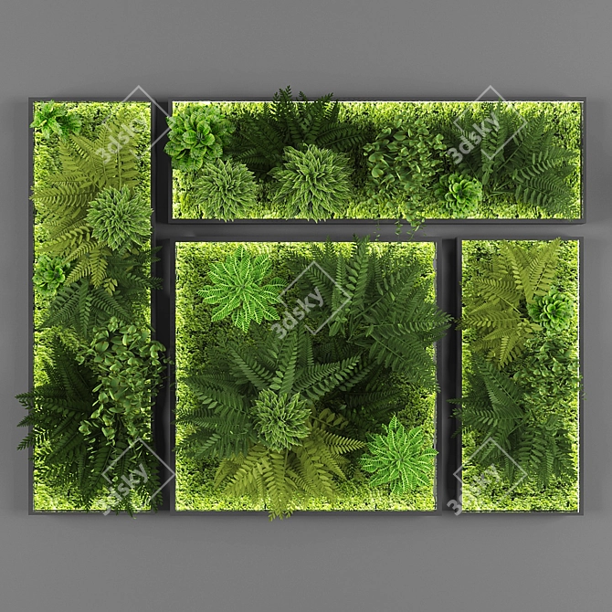 EcoWall Vertical Garden Kit 3D model image 1