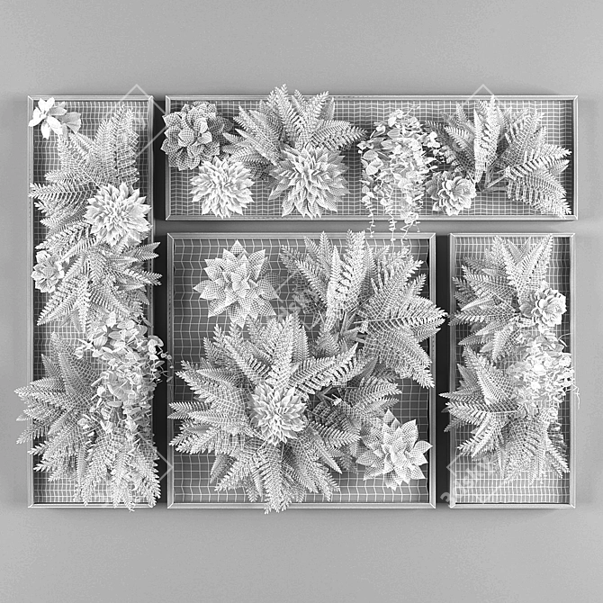 EcoWall Vertical Garden Kit 3D model image 3