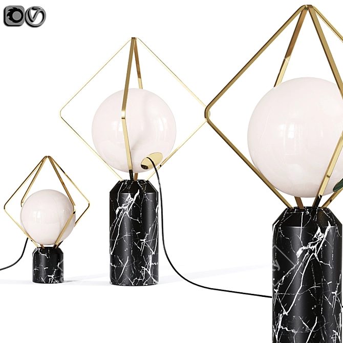 Illuminating Elegance: BROKIS JACK O' Table Lamp 3D model image 1