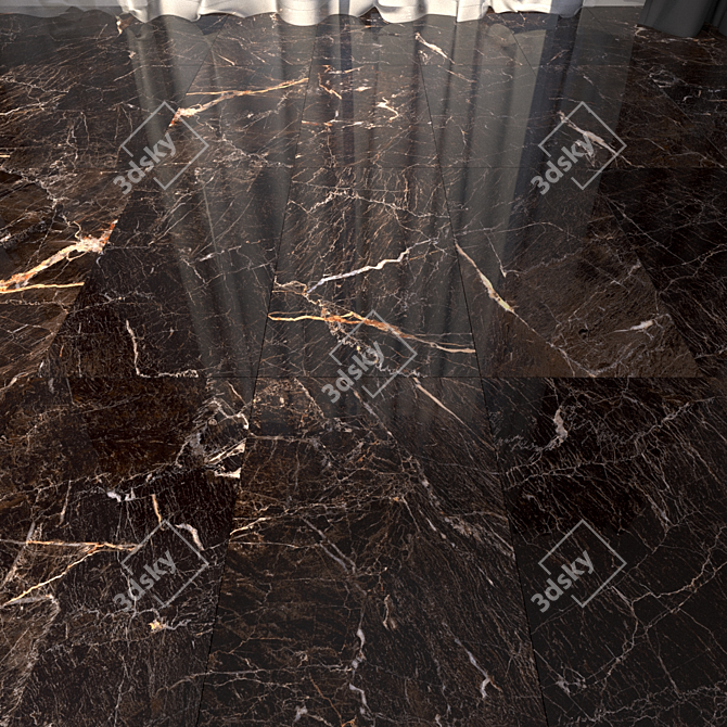 Java Brown Marble Floor Set 3D model image 1