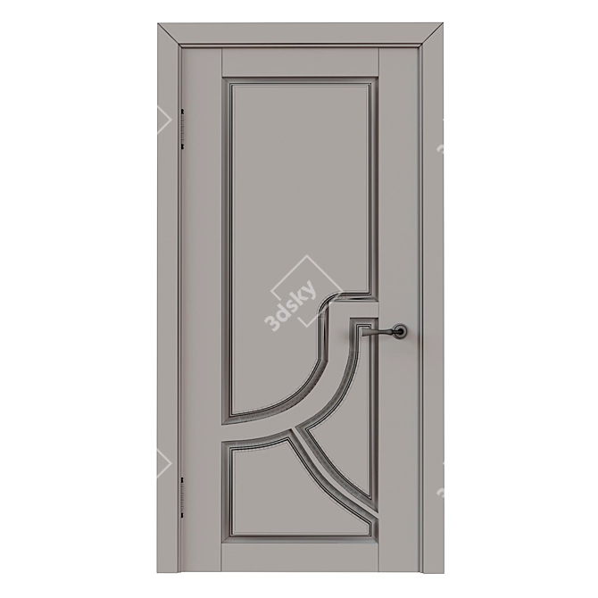 Neo Classic Door: Vintage Elegance 3D model image 2