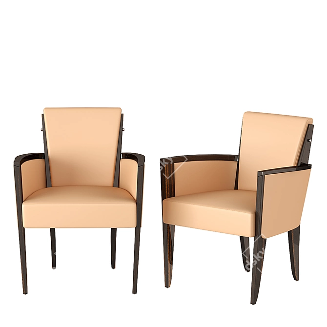 Dupre-Lafon Inspired Dining Chairs: Pollaro YF114 3D model image 1