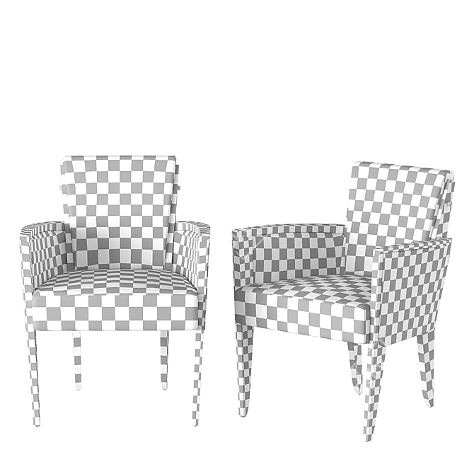 Dupre-Lafon Inspired Dining Chairs: Pollaro YF114 3D model image 5