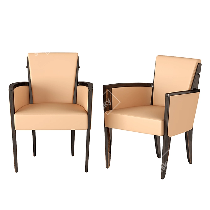 Dupre-Lafon Inspired Dining Chairs: Pollaro YF114 3D model image 6