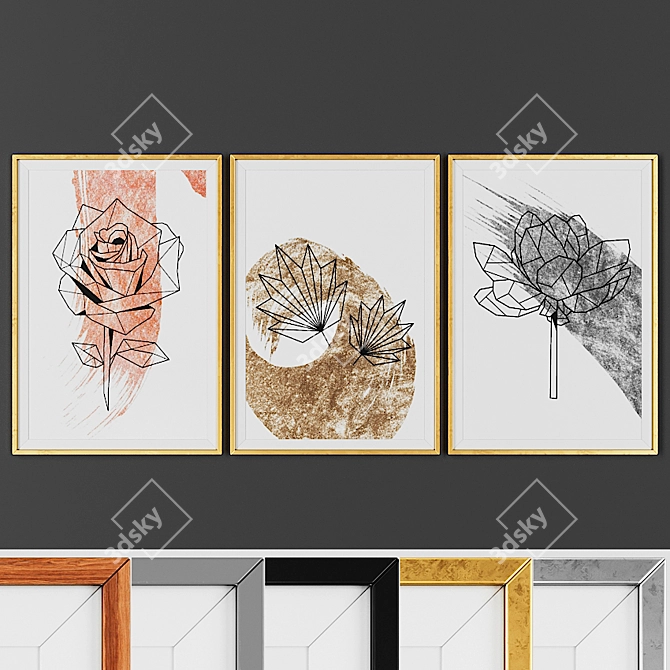 Versatile Picture Frame Set 3D model image 1