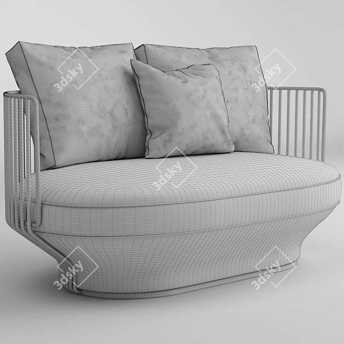 Exquisite Wittmann Paradise Bird Sofa 3D model image 3