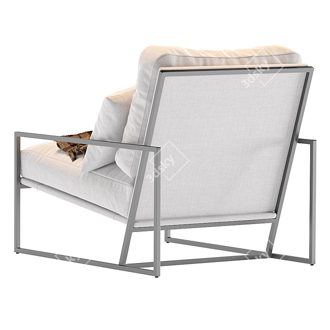 Luxury Armchair Rowen: Elegant Comfort for your Home 3D model image 3