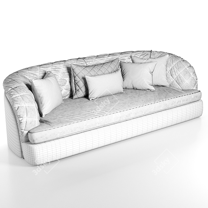 Elegance at its Best: Portofino Cantori Sofa 3D model image 6