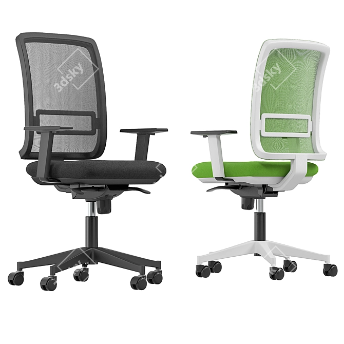 Modern Smart R net Chair 3D model image 1