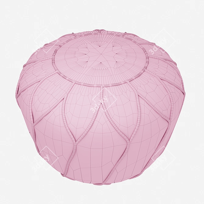 Cosmic Comfort Pouf 3D model image 2