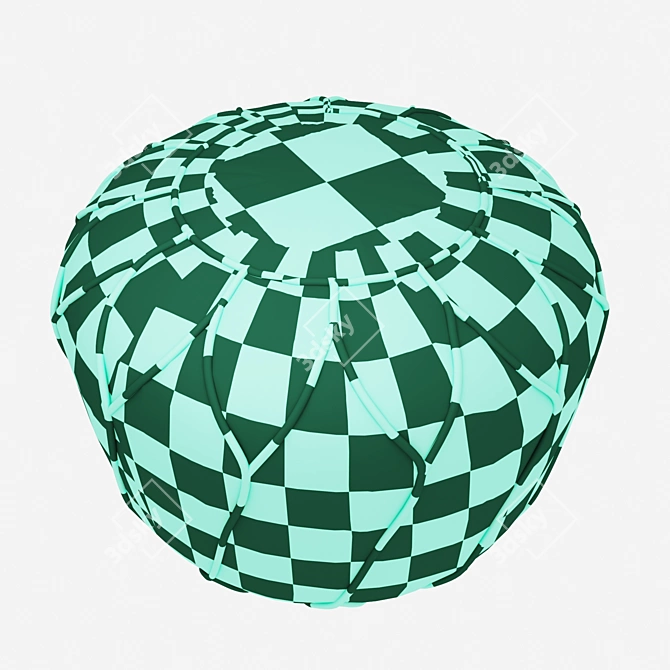 Cosmic Comfort Pouf 3D model image 3