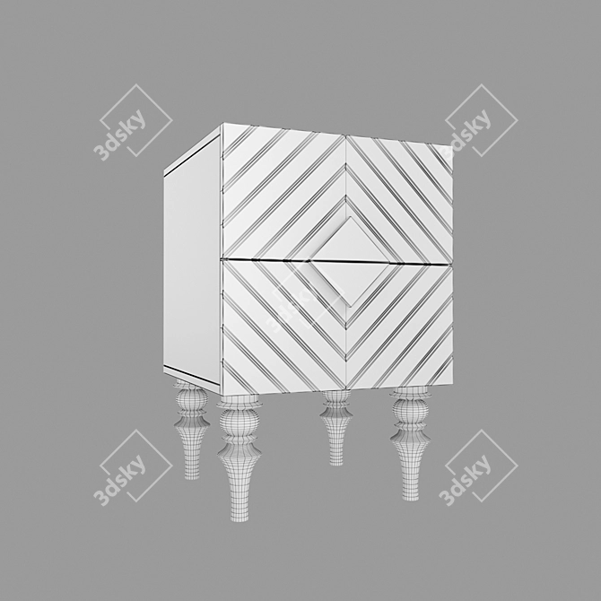 Elegant Ambicioni Lanotti Bedside Table 3D model image 3