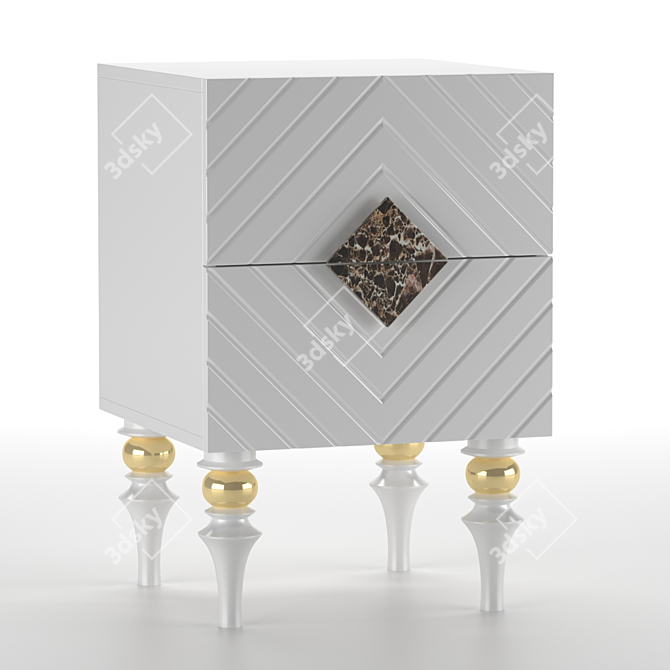 Elegant Ambicioni Lanotti Bedside Table 3D model image 5