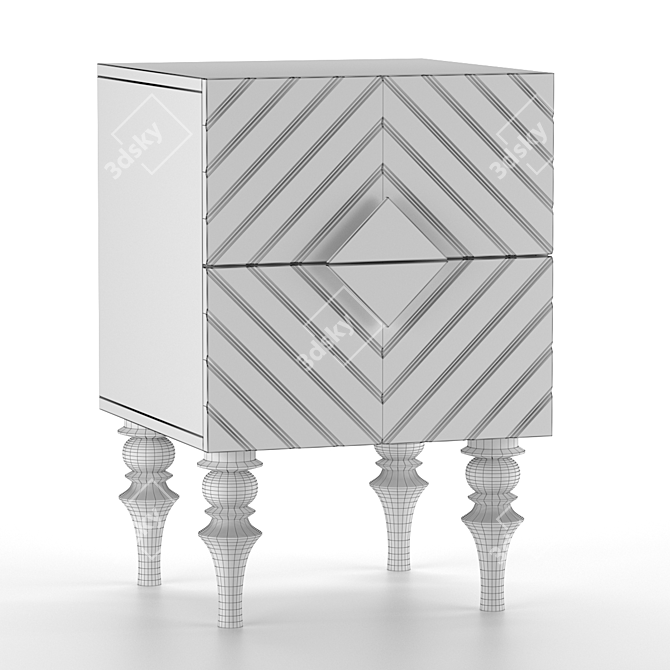 Elegant Ambicioni Lanotti Bedside Table 3D model image 7