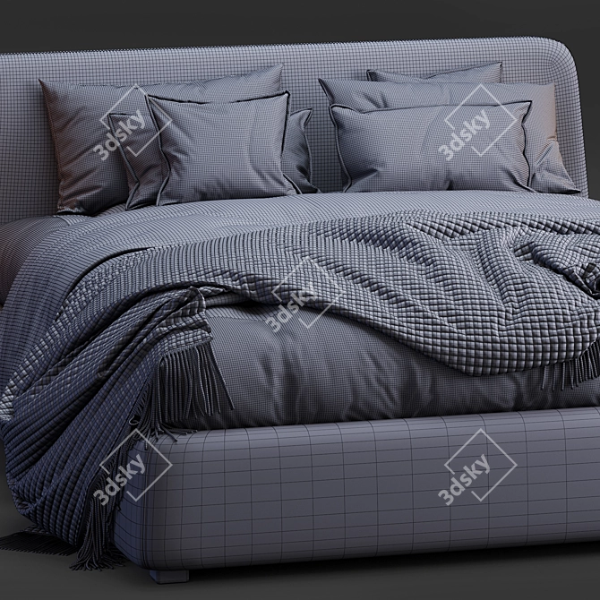 Lecomfort Calvin: The Perfect Bed for Ultimate Comfort 3D model image 5