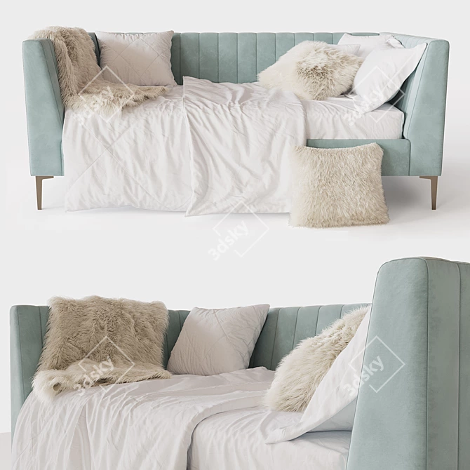 Elegant Avalon Daybed: Comfort and Style 3D model image 2