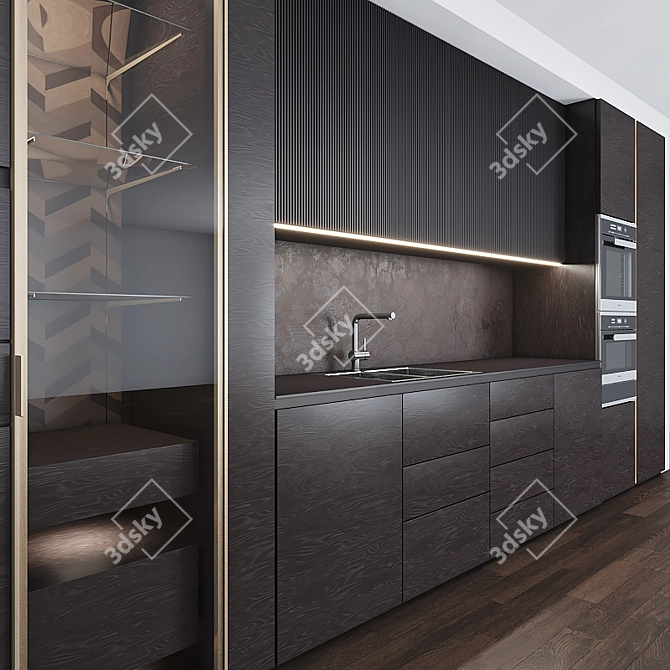 High Quality Kitchen 3D Model 3D model image 2