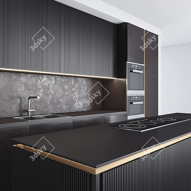 High Quality Kitchen 3D Model 3D model image 4