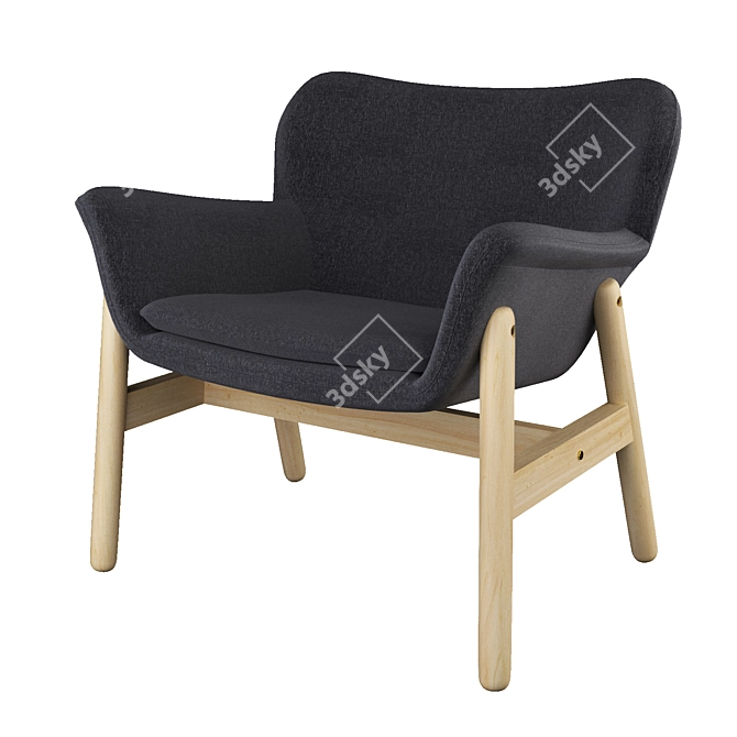 Vedbo Armchair: Modern Elegance for Comfort 3D model image 1