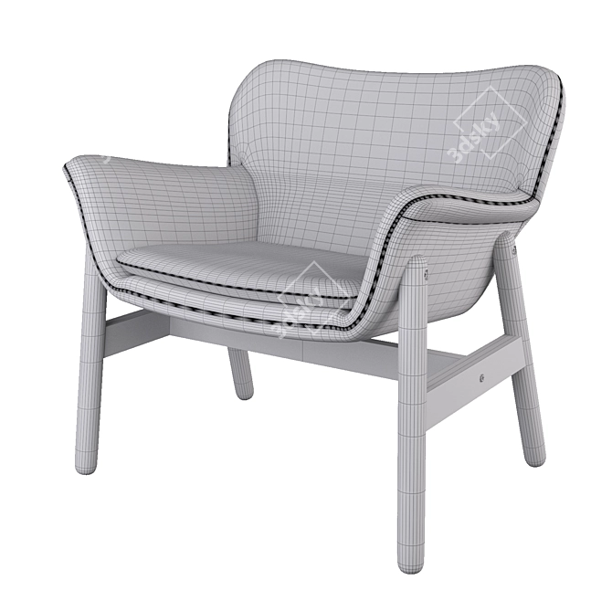 Vedbo Armchair: Modern Elegance for Comfort 3D model image 3