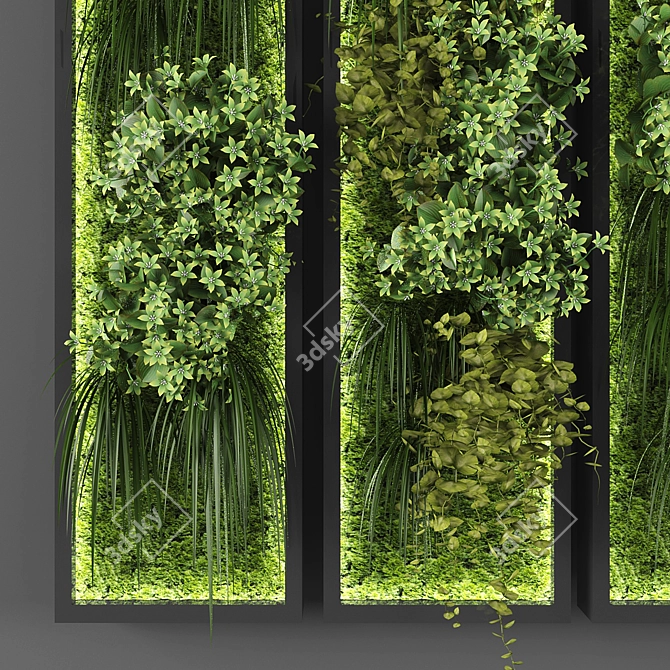 Green Oasis: Vertical Garden Solution 3D model image 2