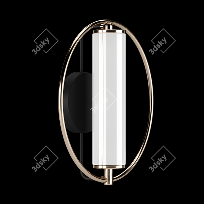 Modern LED Flare Wall Sconce 3D model image 4