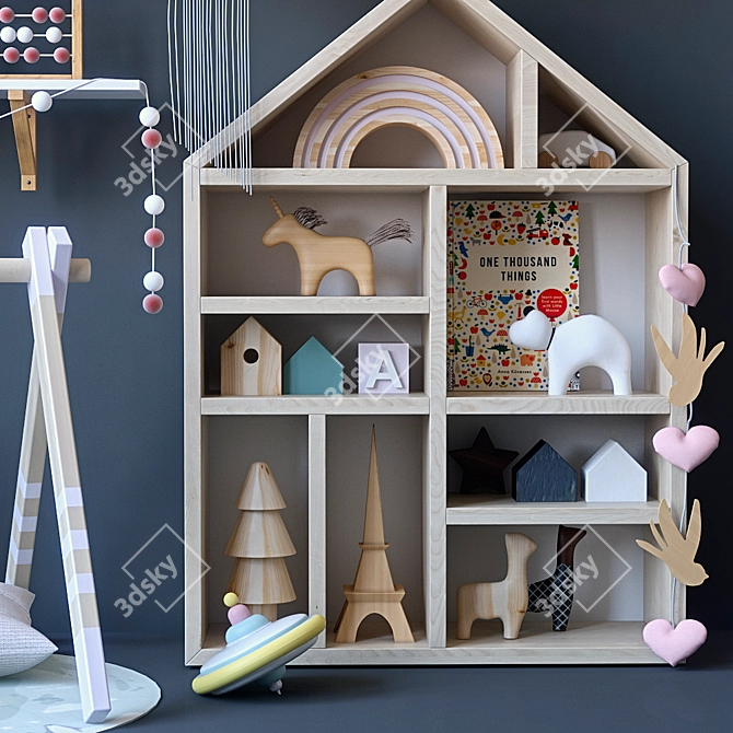 Nursery Decor Set: Adorable and Functional 3D model image 3