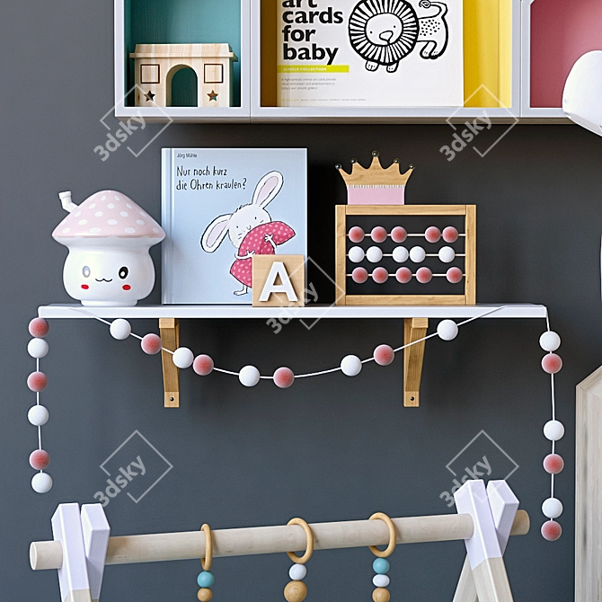 Nursery Decor Set: Adorable and Functional 3D model image 4