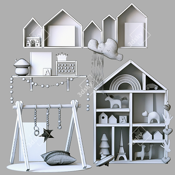 Nursery Decor Set: Adorable and Functional 3D model image 5