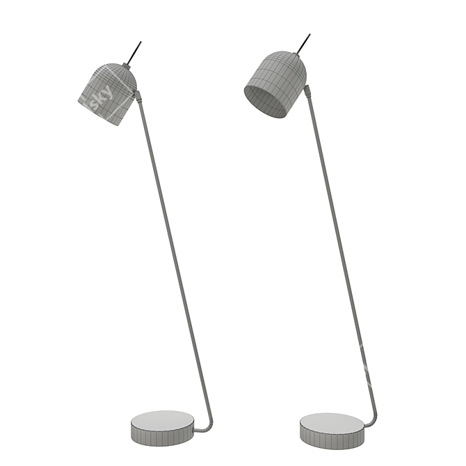 Madrid Modern Floor Lamp 3D model image 2