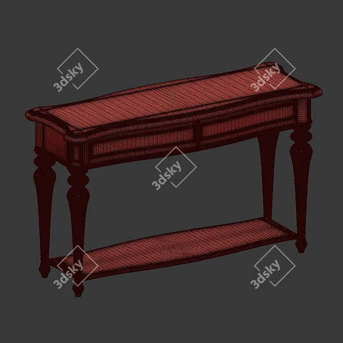 Elegant Stoneford Console Table 3D model image 2