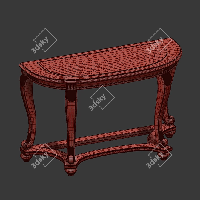 

Elegant Chancery Console Table 3D model image 2