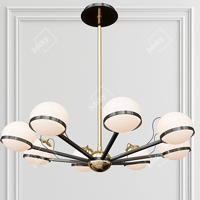 Elegant Lumina Pendant Light 3D model image 2