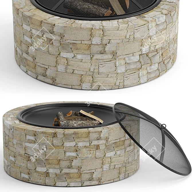 Sun Joe Fire Kit - Fire up Your Outdoor Space! 3D model image 1