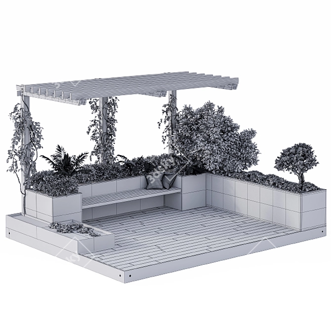 Elevate Your Outdoor Oasis 3D model image 3