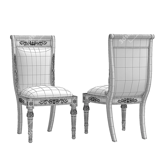 Luxurious Versace Home Vanitas Maxi Chair 3D model image 4