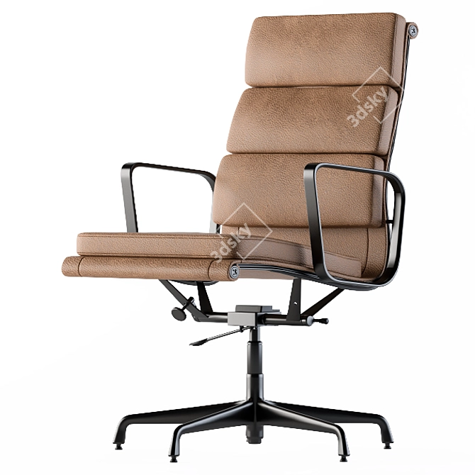 Elevate Your Workspace with Boss Leather Chair 3D model image 3