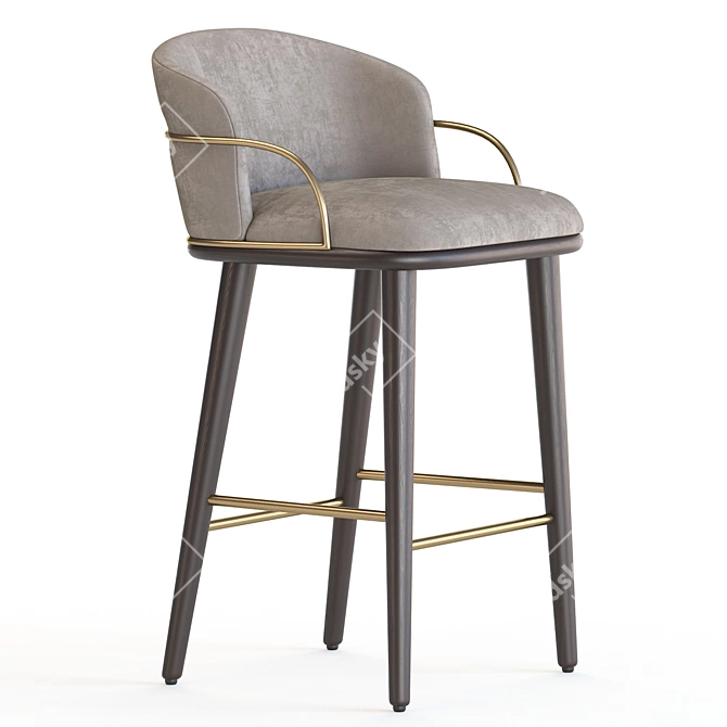 Sophisticated Elegance: Arven Bar Stool 3D model image 3