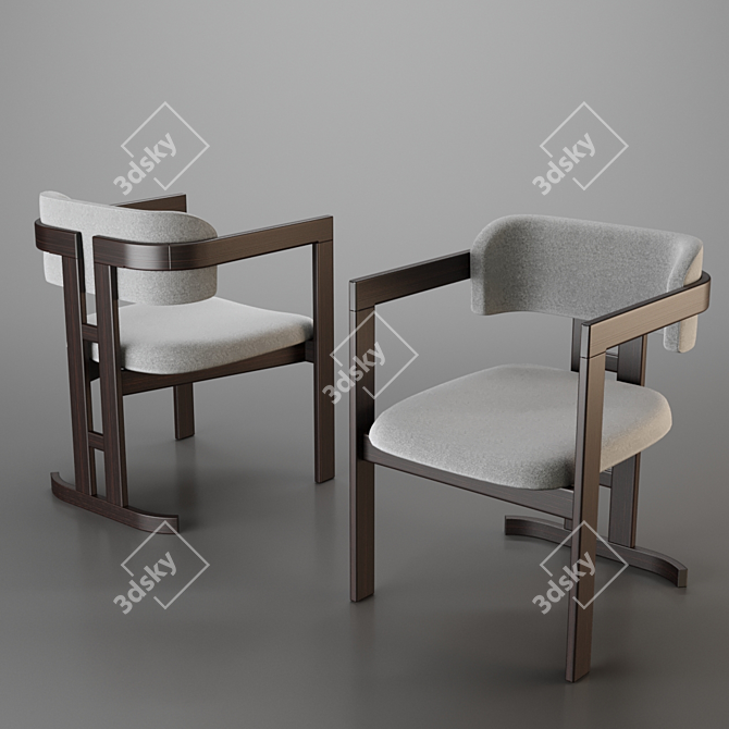 Modern Elegance: Dorotea Dining Chair 3D model image 1